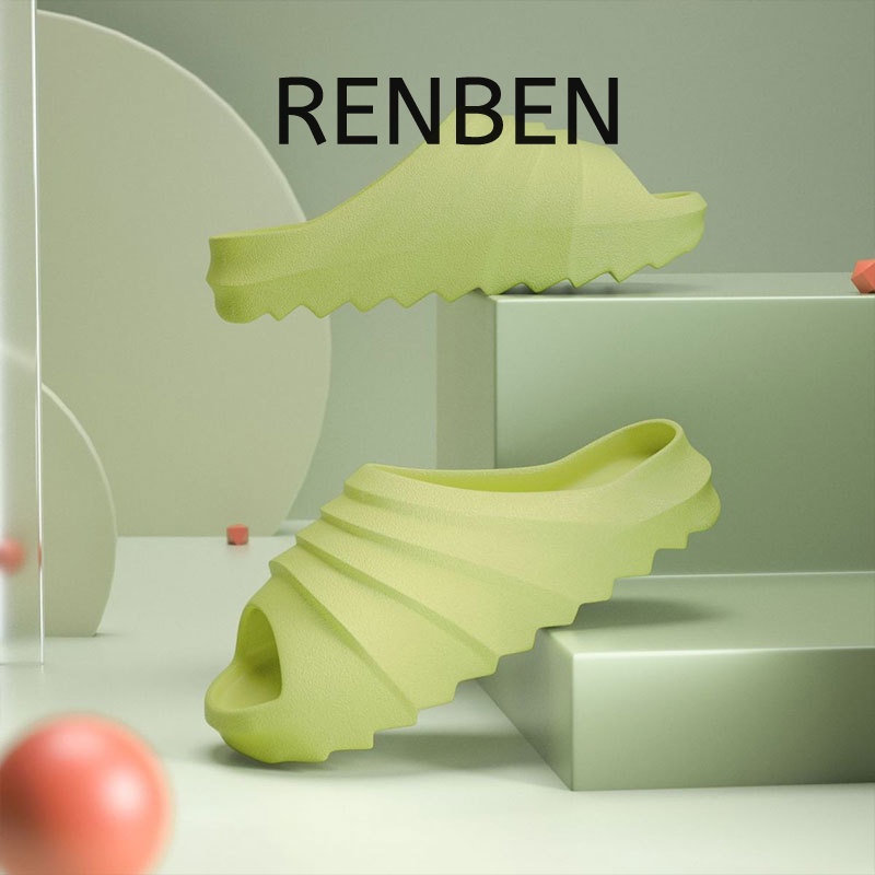 renben-ฤดูร้อนรองเท้าแตะแนวโน้มแห่งชาติหนา-แต่เพียงผู้เดียวสวมมะพร้าวตาข่ายสีแดงแฟชั่นคู่รองเท้าแตะในร่ม