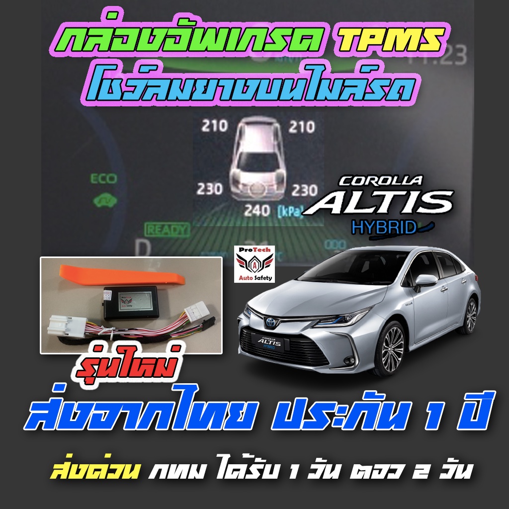 ภาพหน้าปกสินค้าTPMS Toyota Altis Hybrid รุ่นท็อป กล่องอัพเกรดระบบเตือนลมยาง TPWS ให้แสดงค่าลมยางทั้งห้าล้อบนหน้าจอไมล์รถ ส่งเร็ว