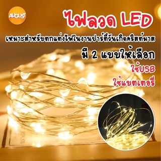 พร้อมส่ง ไฟลวด ไฟนางฟ้า ดัดได้อยู่ทรงน่ารักมาก ไฟประดับวันหยุด ไฟกระพริบ LED Light ไฟตกแต่งห้อง ไฟ ไฟประดับ ยาว 1m / 3m