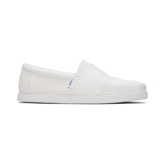 สินค้า TOMS รองเท้าลำลองผู้ชาย สลิปออน รุ่น ALP FWD White Recycled Cotton Canvas (C) รองเท้าลิขสิทธิ์แท้