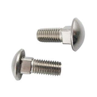 สกรูหัวแลมคอเหลี่ยมสแตนเลส 304(A2) Carriage Bolt ***ราคาต่อแพ็ค***