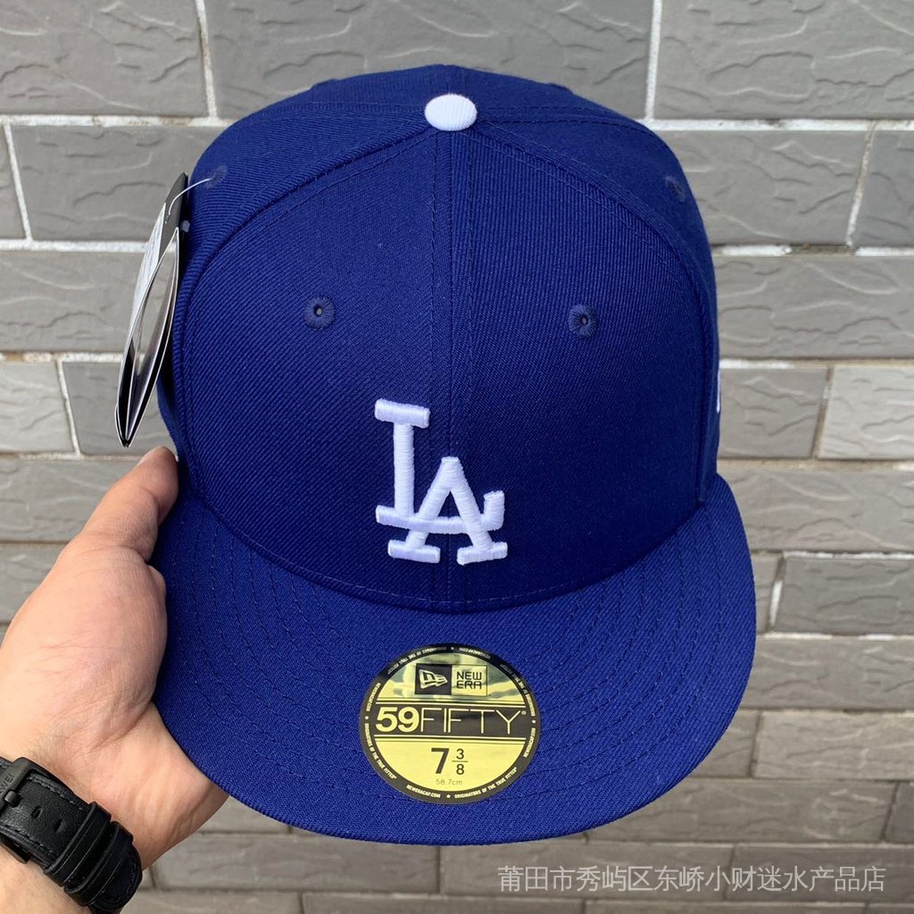หมวกเบสบอล-ny-la-ปิดเต็มรูปแบบ-สีฟ้า-สไตล์เกาหลี-สําหรับผู้ชาย-และผู้หญิง-sevi-du6h