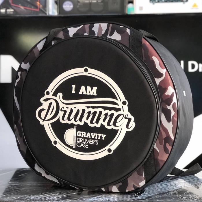 พร้อมส่ง-กระเป๋าสแนร์-i-am-drummer-บุฟองน้ำอย่างหนา-เสริมความแข็งแรงด้วยผ้าซับในแบบกันน้ำ-ของแท้-กระเป๋าใส่กลองสแนร์