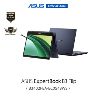 สินค้า ASUS ExpertBook B3 FLIP (B3402FEA-EC0543WS), 14 inch FHD, IPS, Intel 11th Gen Core i3 1115G4, 4 GB DDR4, 256GB PCIe 3.0 SSD