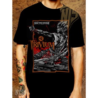 🌟​พร้อมส่ง​🌟  57 Trivium ROCK เสื้อยืด เสื้อวง เสื้อดำ สกรีนลายอย่างดี ผ้าหนานุ่ม ไม่หดไม่ย้วย  T SHIRT S M L XL XX_24