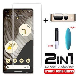 2in1 UV Tempered Glass For Google Pixel 7 Pro Screen Protector Camera Lens Protective Film for Google Pixel 6 Pro 7 Pro Glass