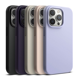 Ringke - Silicone Phone case compatible for iPhone 14 pro max plus lavender pink black purple silicon