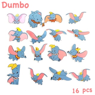 สติ๊กเกอร์ Dumbo 397 ดัมโบ้ 16ชิ้น ช้าง ดัมโบ สติ้กเกอร์ ช้างดัมโป้ ดัมโบ่ ดิสนีย์ Disney  Mymelody คิตตี้ Hello kitty