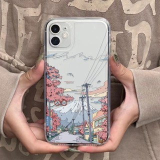 เคสโทรศัพท์มือถือ แบบใส ลายภาพวาด สําหรับ iphone 14 pro Max 11 13 12 7Plus X XS Max