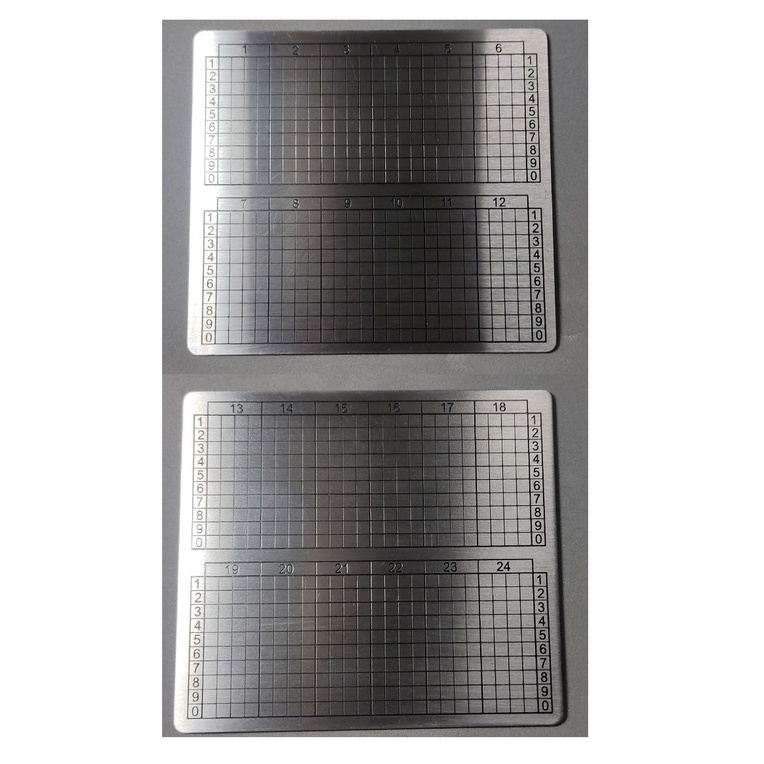 BSafeSeed CryptoSeed/CryptoSafe แผ่นเหล็ก Stainless 304 จด/เก็บ Seed ...