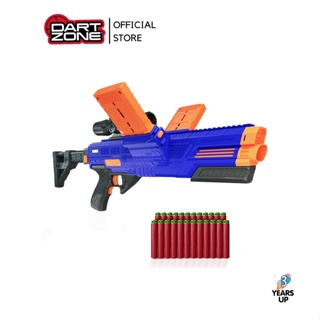 DART ZONE® ปืนของเล่น กระสุนโฟม ดาร์ทโซน วัลคาเนเตอร์ Vulcanator Double Magazine Dart Blaster (80 FPS) ของเล่นเด็กผช ปืนเด็กเล่น เกมส์ยิงปืน (ลิขสิทธิ์แท้ พร้อมส่ง) Adventure Force soft-bullet gun toy battle game