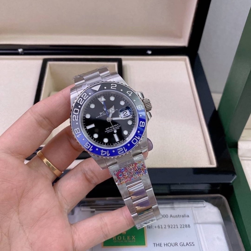 นาฬิกา-rolex-gmt-swiss-โรงงาน-clean-factory-cal-3186-สลับแท้