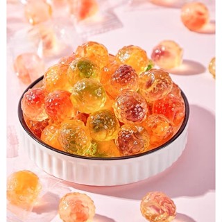 P107 เยลลี่ รวมรส ไส้ผลไม้ หวาน เหนียว หนึบ ขนมเยลลี่ เยลลี่ผลไม้ เยลลี่สอดไส้  jelly candy fruit