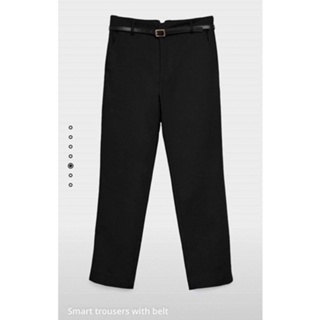 ⏸STRADIVARIUS SMART TROUSERS WITH BELT กางเกงขายาวแบรนด์