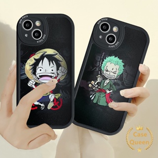 เคสโทรศัพท์มือถือ Tpu นิ่ม กันกระแทก ปิดด้านหลัง ลายการ์ตูนอนิเมะ One Piece Luffy Zoro น่ารัก สําหรับ IPhone 11 14 13 12 Pro MAX 7 6s 14 8 6 Plus XR X XS MAX SE 202