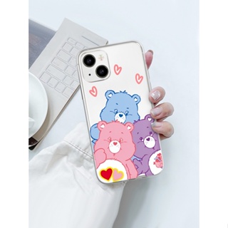 Cartoon bear เคสไอโฟน iPhone 11 8 Plus case X Xr Xs Max Se 2020 cover เคส iPhone 13 12 pro max 7 Plus 14 pro max