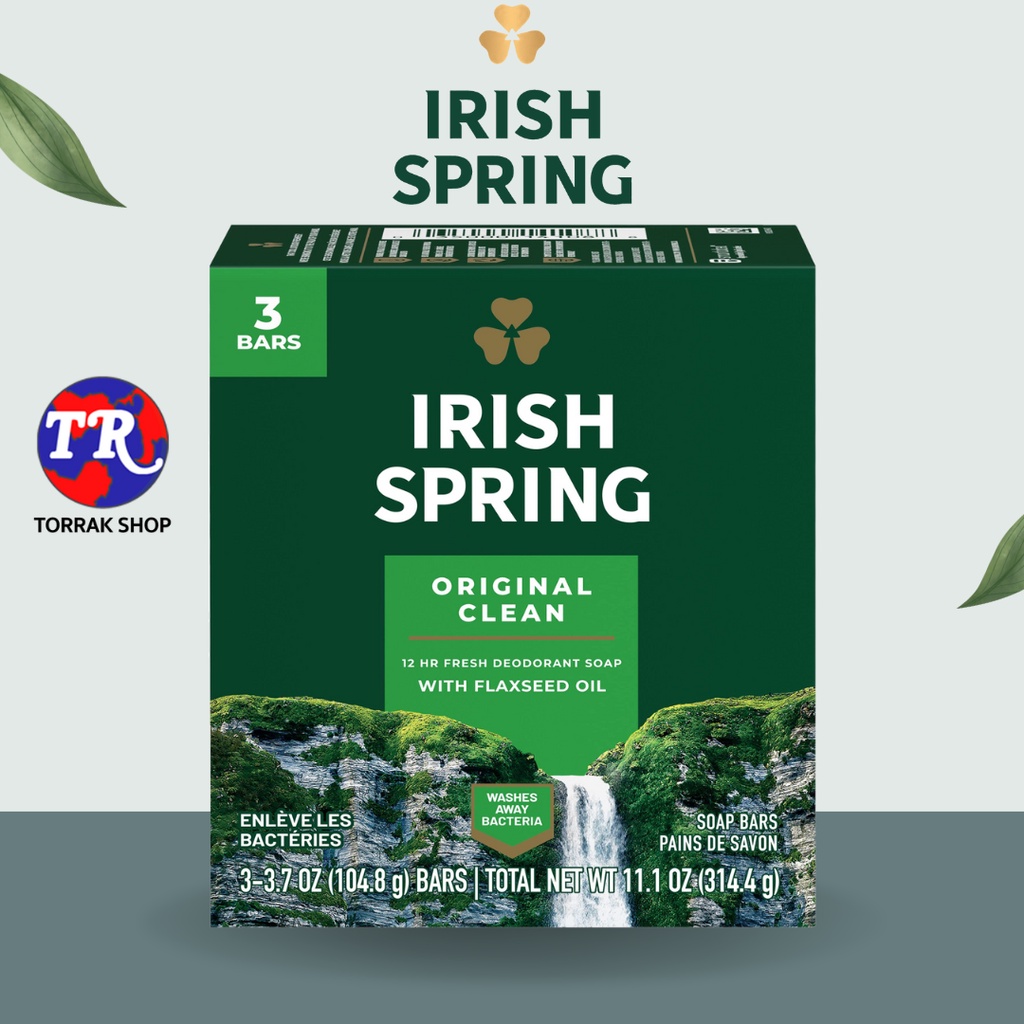 IRISH SPRING ORIGINAL BAR SOAP ไอริชสปริง สบู่ก้อน สูตร ธรรมชาติ แพ็ก 3 ...