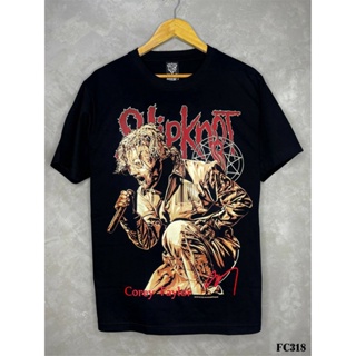 Slipknotเสื้อยืดสีดำสกรีนลายFC318