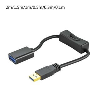 Ev สายเคเบิลต่อขยาย USB3 0 พร้อมสวิตช์เปิด ปิด ตัวผู้ เป็นตัวเมีย