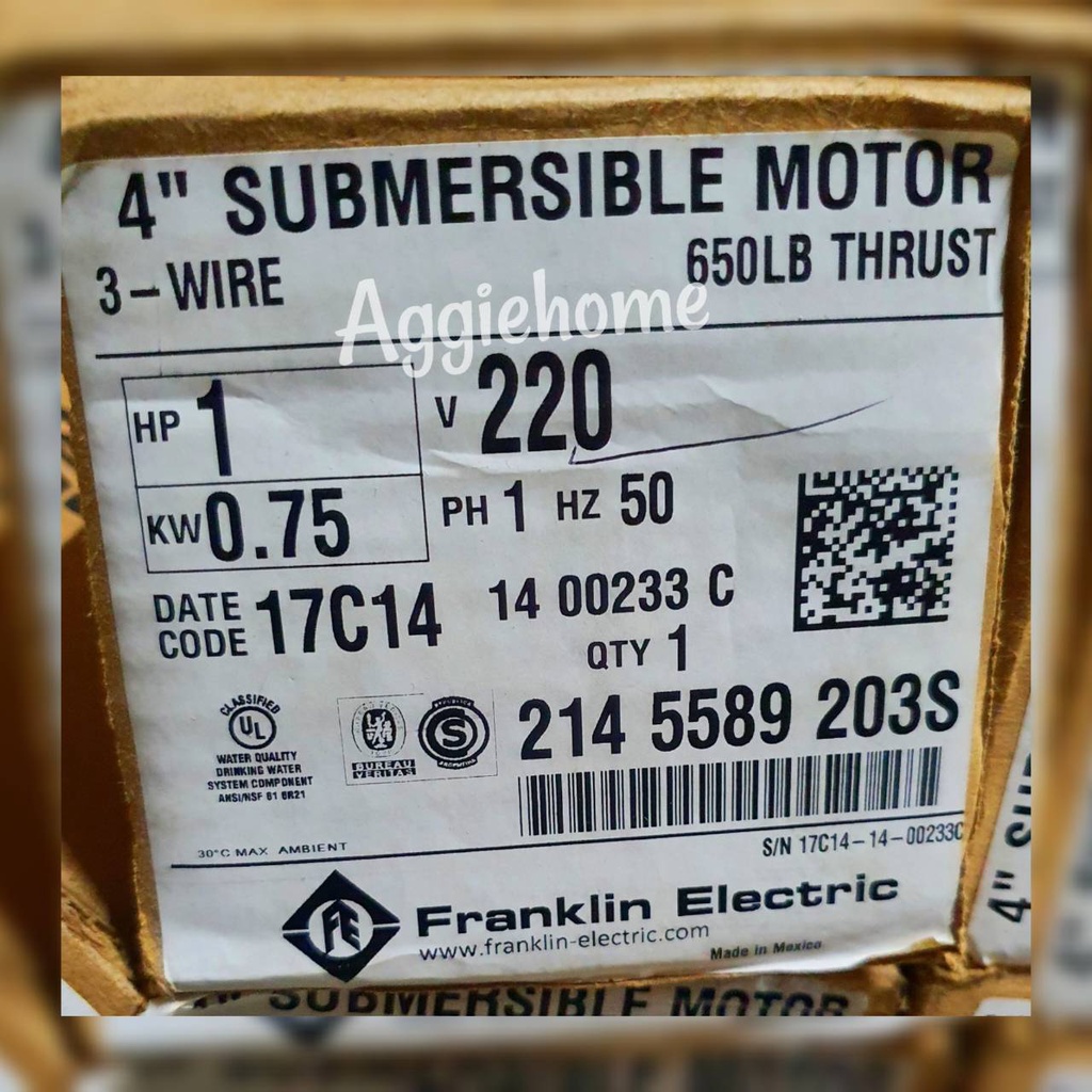 franklin-มอเตอร์-ซับเมิร์ส-เฉพาะมอเตอร์-ไฟ-220v-ปั๊มบาดาล-แท้-100-มอเตอร์-บาดาล
