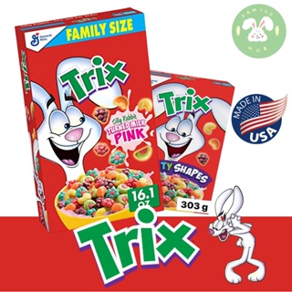 สินค้า General Mills Trix  ซีเรียลทริกซ์รูปผลไม้ มีให้เลือก2แบบ