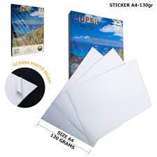 กระดาษโฟโต้สติกเกอร์-super-glossy-photo-sticker-paper-130g-ขนาด-a4-100-แผ่น