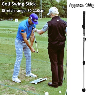 เช็ครีวิวสินค้าGolf Swing Training Aids Stick Strength Practice Warm-up Trainer Exercise Equipmentแท่งฝึกวงสวิงกอล์ฟ ฝึกความแข็งแรง