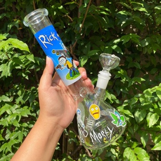 Glass Bong 27 cm with print 14mm