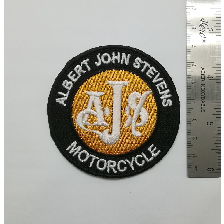 ajs-albert-john-stevens-ตัวรีดติดเสื้อ-แจ๊คเก็ต-อาร์ม-ยีนส์-hipster-embroidered-iron-on-patch-diy