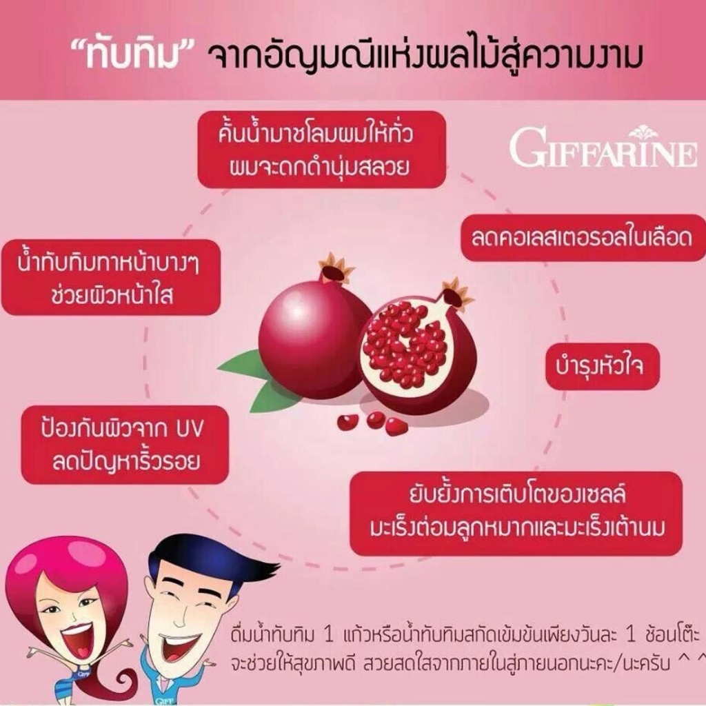 ทับทิม-ชนิดเม็ด-กิฟฟารีน-กรานาดา-ชนิดเม็ด-giffarine-granada-ผลิตภัณฑ์เสริมอาหาร-สารสกัดจากทับทิม