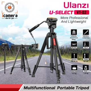 สินค้า Ulanzi Tripod U-Select VT-02 Multifunctional ขาตั้งกล้องเอนกประสงค์ กล้อง DSLR , มิลเรอร์เลส, คอมแพ็ค, กล้องวิดีโอ