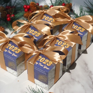 [New Year Gift box]🎁 กล่องของขวัญมินิมอล น่ารักๆ 🎁เทียนหอมไขถั่วเหลืองขนาด 30 ml ของชำร่วย ของแจกลูกค้า ของขวัญวันปีใหม่