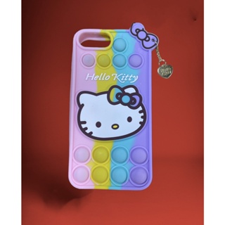 ซิลิโคน ตัวการ์ตูน ป๊อปอิท คิตตี้ Kitty เคสสำหรับ ไอโฟน iPhone 6+ /7+ /8+ plus  เคส POP IT นิ่ม ฟรุ้งฟริ้ง สวยงาม