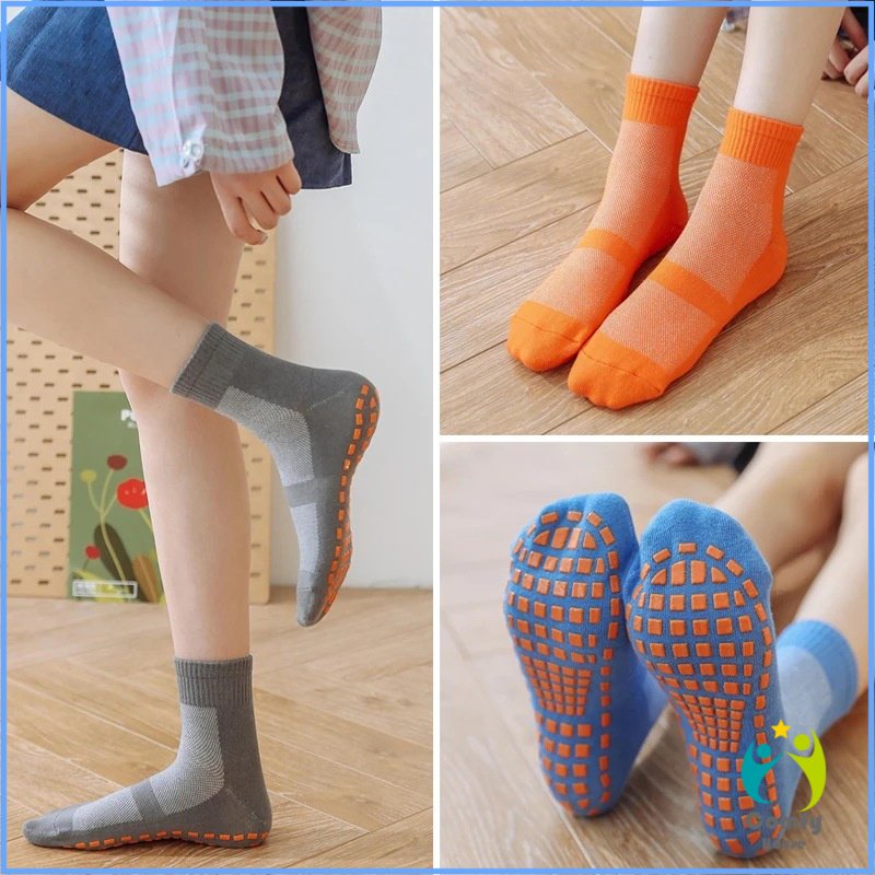 comfy-ถุงเท้ากันลื่น-ครึ่งข้อเหมาะกับเด็ก-เนื่อผ้านิ่ม-socks