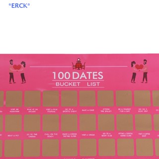 Erck&gt; ใหม่ โปสเตอร์ ลาย Do Dag List Scratch Off Valenes Day 100 ชิ้น