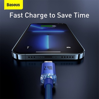 baseus-สายชาร์จ-usb-2-4a-2-เมตร-สําหรับ-iphone-14-13-12-pro-xs-max-x-xr-8-7-plus-ipad-pro