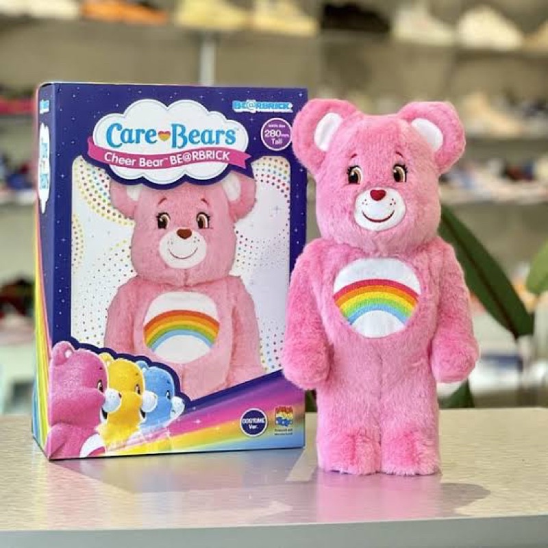 BearBrick Care Bears - Cheer Bear ของแท้ มือ1 (ลด500ในLiveทุกวัน