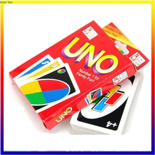 UN0 เกมครอบครัว เกมต่อสีและอักษร(ไซส์ปกติ)เกมการ์ด ในกล่องมีไพ่108ใบ ขนาด 8.5*5.5 cm Flip