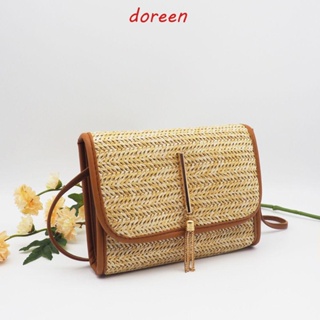 DOREEN Female Bag Fashion Vintage Chain Travel Over The Shoulder Shopping Woven