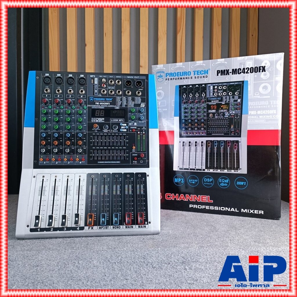 proeurotech-pmx-mc4200-powermixer-รุ่นใหม่-เพาเวอร์มิกเซอร์-กำลังขับ-200-วัตต์-โปรยูโรเทค-เอฟเฟคแท้-pmxmc4200-pmx-mc