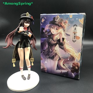 AmongSpring&gt; 18cm Genshin Impact Hu Tao Anime Figure Genshin Impact Klee Action Figure PVC Collection Model Doll Toys Gift new