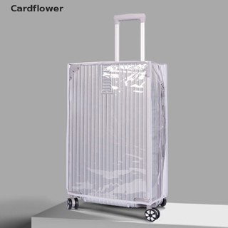 &lt;Cardflower&gt; ผ้าคลุมกระเป๋าเดินทาง PVC แบบใส แบบหนา ลดราคา