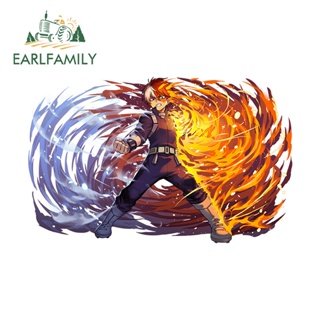 Earlfamily สติกเกอร์ไวนิล ลาย My Hero Academia กันแดด ขนาด 13 ซม. x 8.2 ซม. สําหรับติดตกแต่งรถยนต์