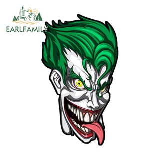 Earlfamily สติกเกอร์ไวนิล ลายกราฟฟิตี้ Joker สําหรับติดตกแต่งรถยนต์ 13 ซม. x 7.6 ซม.