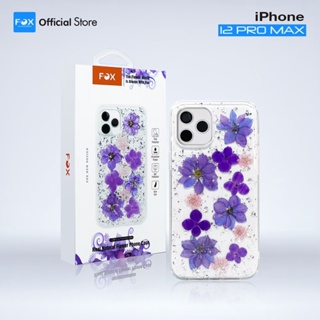 ภาพหน้าปกสินค้าเคสมือถือ FOX รุ่น Real Natural Flower ลายดอกไม้สีม่วง แบบใส สำหรับ iphone14promax/iphone14pro/iphone14max/iphone14 ที่เกี่ยวข้อง