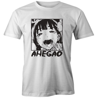 เสื้อสีขาว - 株式会社☫∋Ahegao Emoji Face การ์ตูนอะนิเมะเสื้อยืดลําลองญี่ปุ่นมังงะกราฟิกเสื้อเชิ้ตสําหรั_57