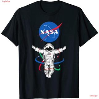 loylaiya องค์การนาซา เสื้อยืดผู้ชาย เสื้อผู้หญิง The Official Astronaut Atom NASA T-Shirt เสื้อยืดพิมลาย cotton เสื_30