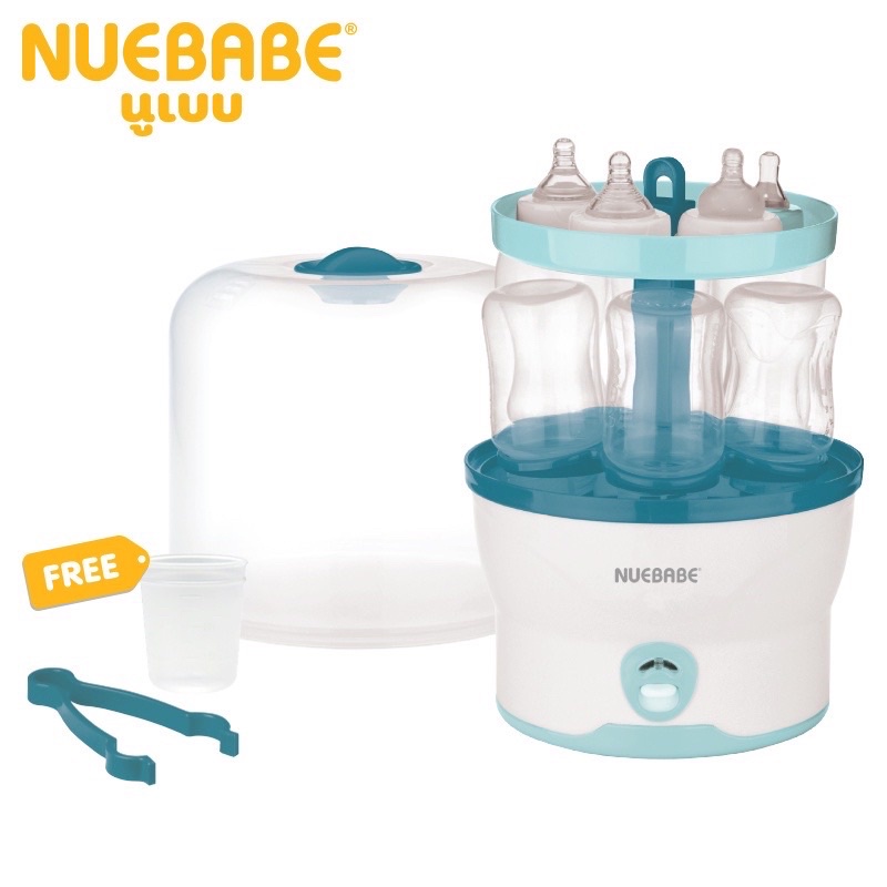 nuababe-เครื่องนึ่งขวดนมไฟฟ้า-ใหม่แกะกล่องพร้อมรับประกัน-1-ปี