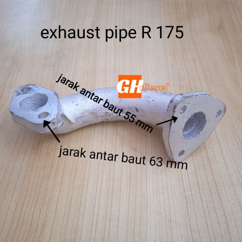 MESIN ท่อไอเสีย / ท่อไอเสียเครื่องยนต์ดีเซล R 175 / R 180 (7-8 hp/pk ...