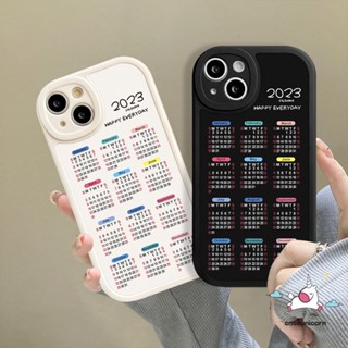 เคสโทรศัพท์มือถือคู่รัก แบบนิ่ม ลายปฏิทิน สําหรับ Samsung A14 A04s A04 A12 A32 A50A50s A33 A13 A23 A03s A22 A73 A30s A53 A21s A52s A11 A20s A72 A03 A52 A51 A02s A31 A71 M23 A10s A20 2023